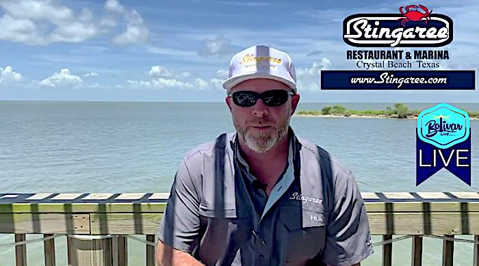 Bolivar LIVE And Brads Words Of Wisdom From Stingaree Restaurant In Crystal Beach, Texas.