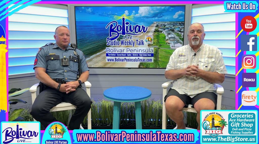 Bolivar Live With The Sheriff Representative In Crystal Beach Knowing your location
