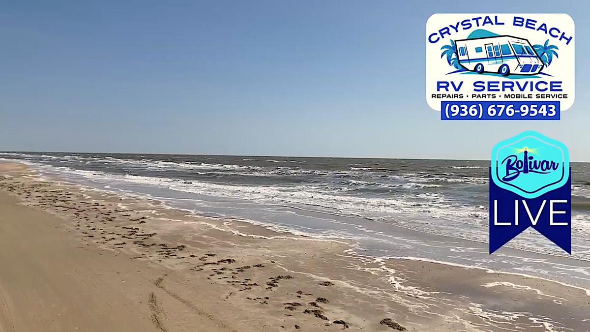 Bolivar Peninsula, Beachfront Lunchtime View.