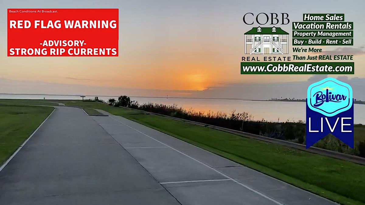Bolivar Peninsula Sunset From Fort Travis