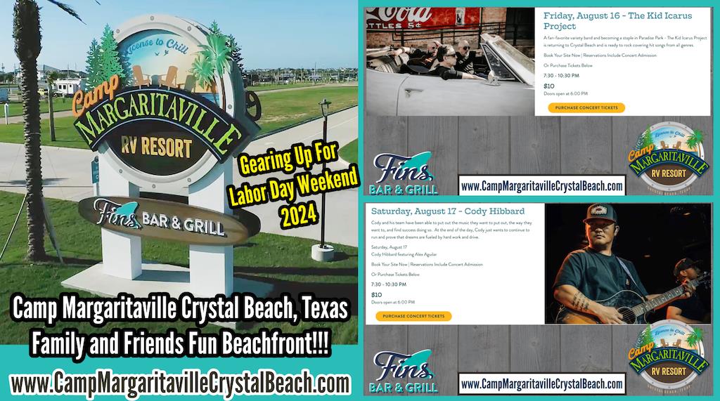 Camp Margaritaville , Crystal Beach, Texas, Family Fun Beachfront