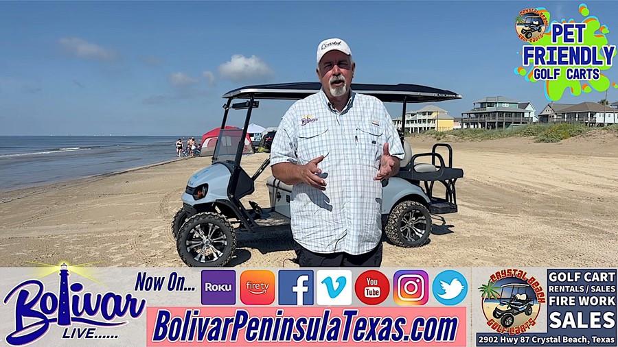Cruise The Beachfront In Style, From Crystal Beach Golf Carts.