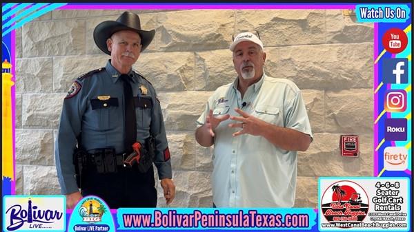 Galveston County Sheriff Jimmy Fullen, Talks With Bolivar Live.