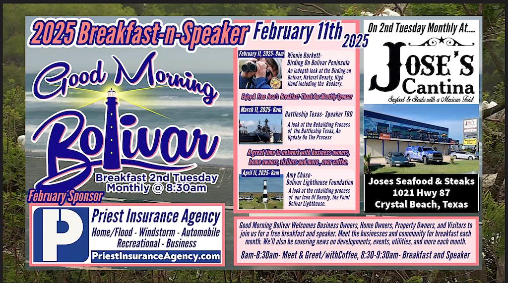 Good Morning Bolivar, And Mardi Gras Parade 2025 In Crystal Beach, Texas.