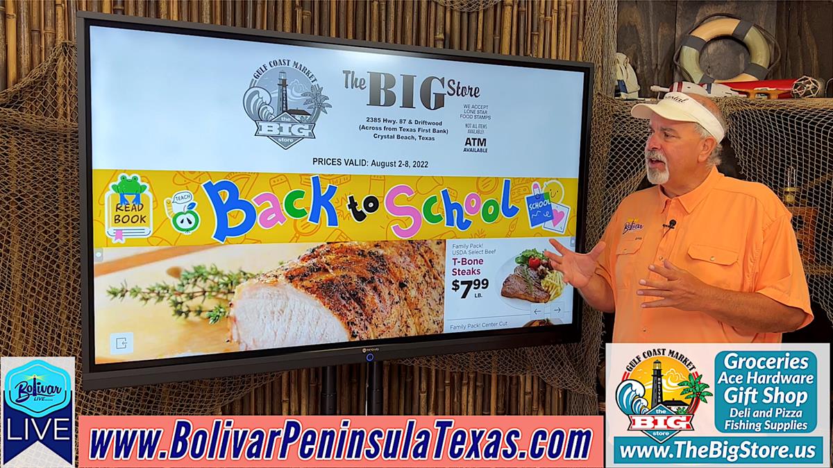 Gulf Coast Market Weekly Sales Ad, Crystal Beach, Texas.
