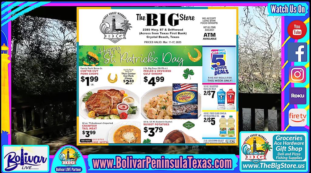 Hot Sales For Spring Break In Crystal Beach, Texas.