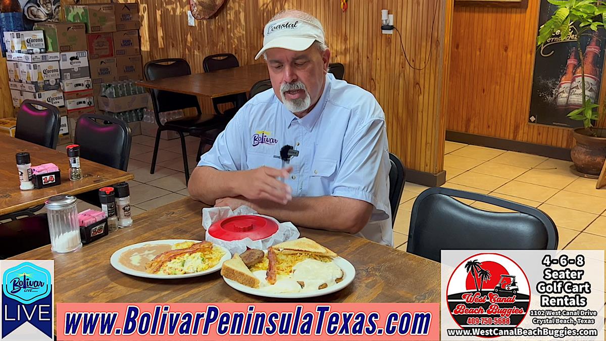 In The Shadow Of The Bolivar Lighthouse, LaPlayita Mexican Food Restaurant.