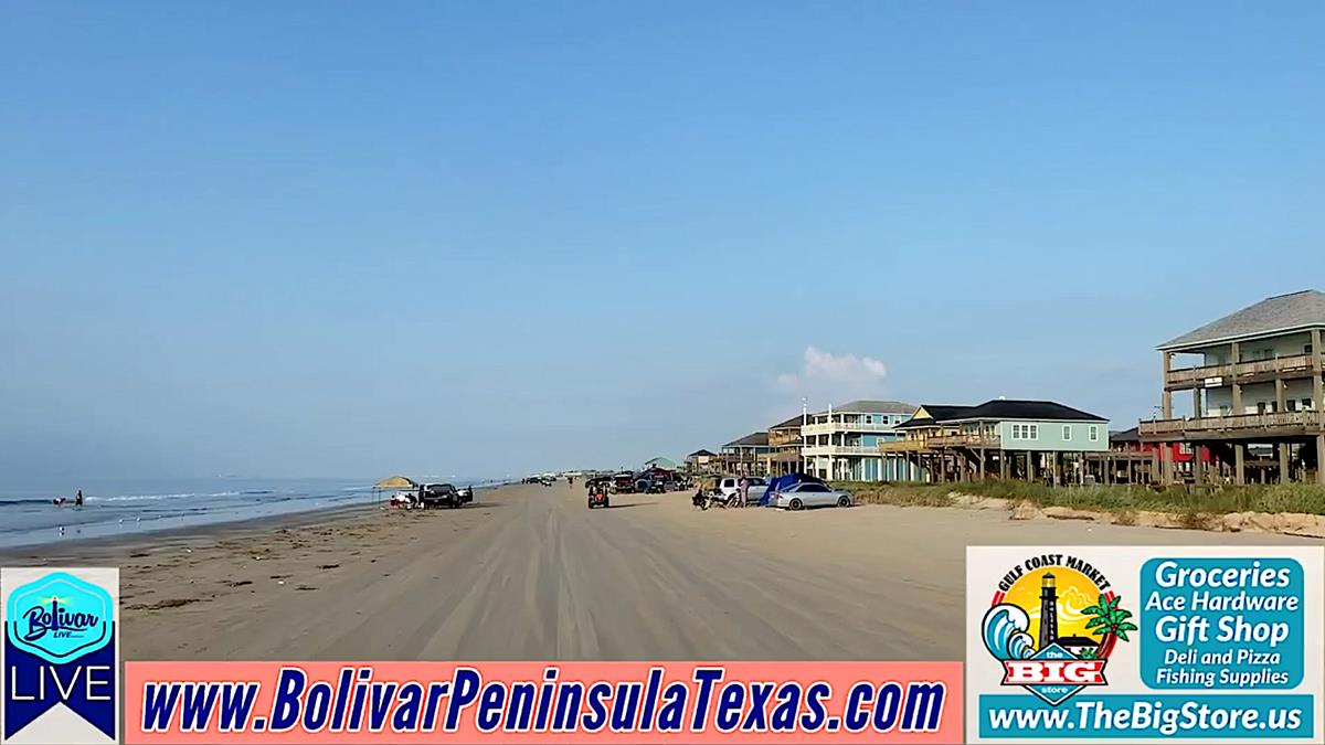 It's A Sunday Funday Beachfront Drive In Crystal Beach, Texas