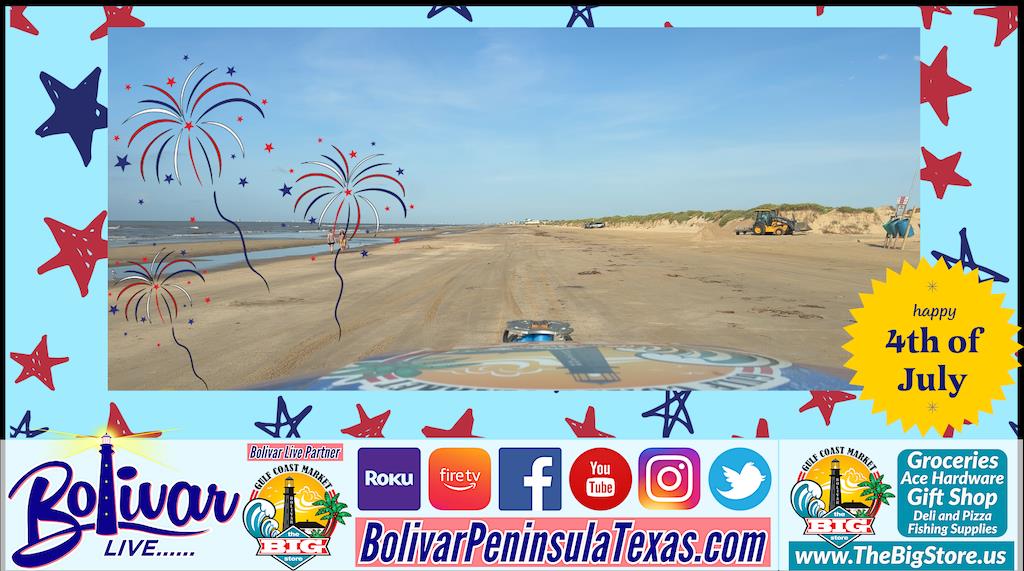 Kicking Off 4th Of July Weekend Beachfront And Clue #4 In The Hunt For Bolivar.