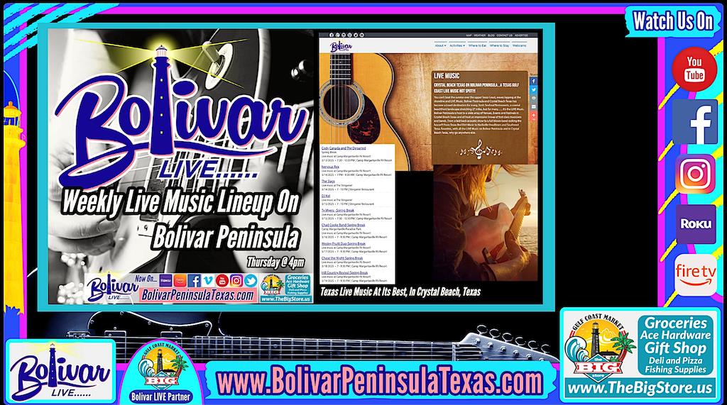Live Music In Crystal Beach, Texas, Local Music.