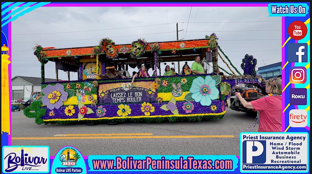 Mardi Gras Parade 2025 In Crystal Beach, Texas