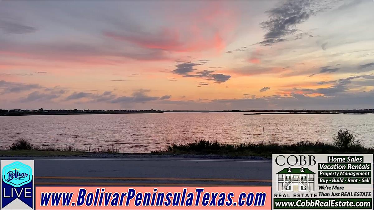 Morning View, Rain Offshore, Cooler Morning On Bolivar Peninsula.