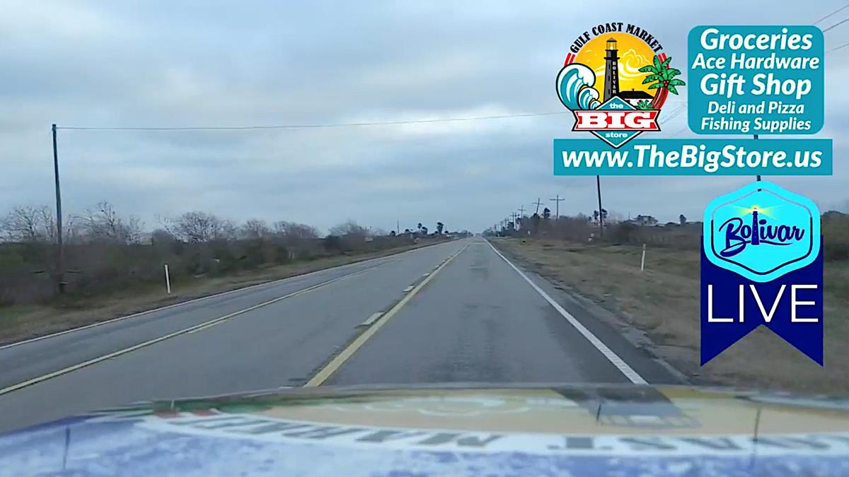 No Snow On Bolivar Peninsula, Waiting On Sunny Skies.