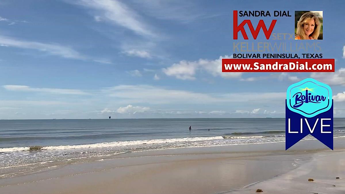 See Crystal Beach, Texas, LIVE View From The Beachfront.