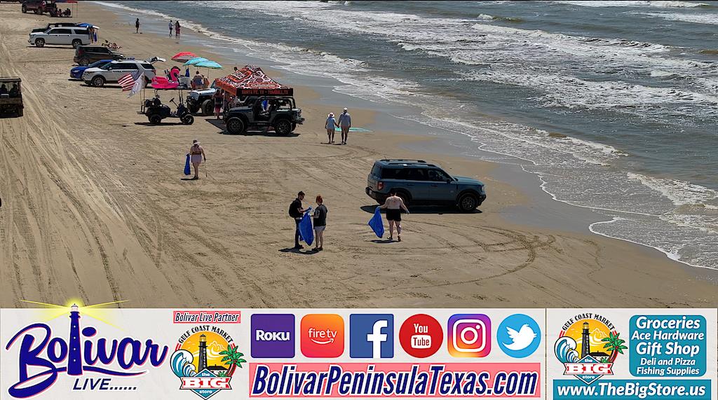 Sunday Morning, Beachfront View, And Trash Pickup.