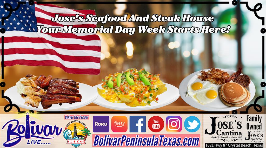 Texas Beachfront, And Fresh Seafood, Boiled Crawfish And More For Memorial day Weekend 2024.