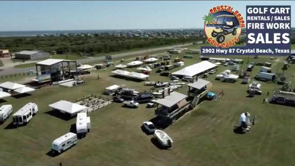 Texas Crab Festival From Above And Below.
