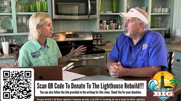 The Bolivar Lighthouse Series, History, Foundation and Rebuild.