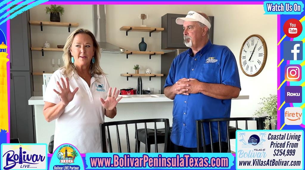 Tour the Villas at Bolivar Model Home Walkthrough with Wendy on the Texas Coast