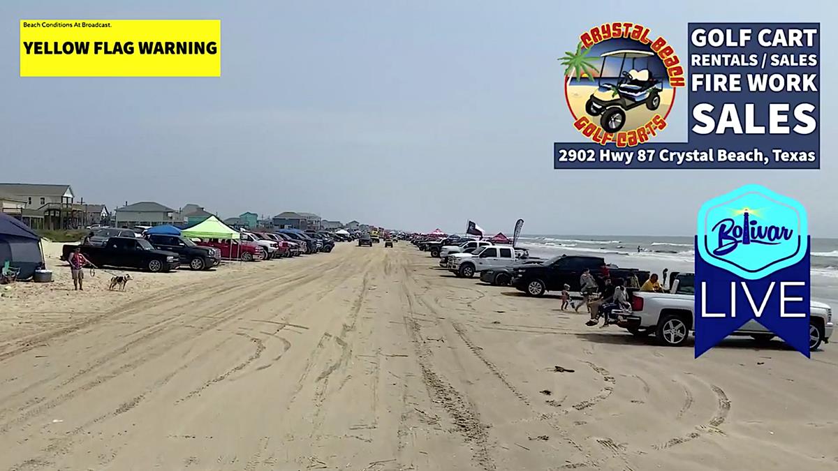 Truck Show Invades Crystal Beach, Texas Beachfront.