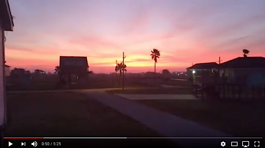 VIDEO: A Bolivar Sunset from Crystal Beach, Texas.