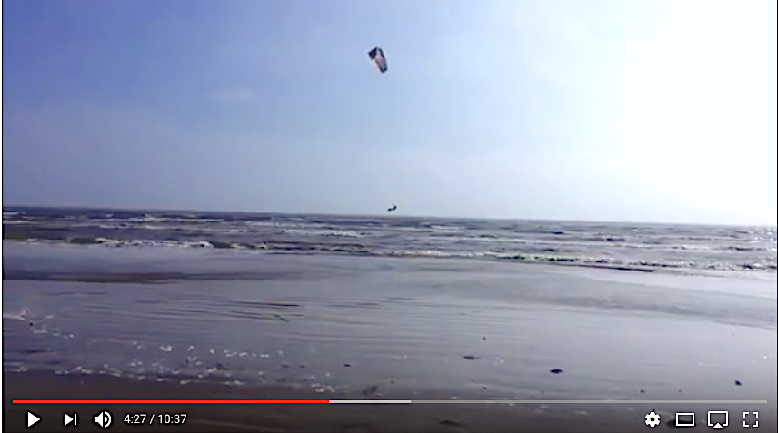 VIDEO: Kite Surfing In Crystal Beach On Bolivar