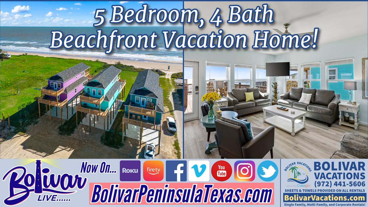 Vacation Rental Preview With Bolivar Vacations, This Week We're Showcasing a Beachfront Home!