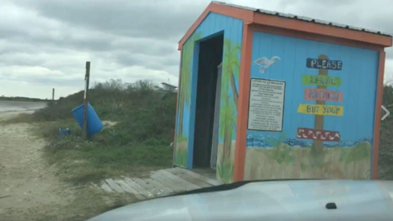 Video: Crystal Beach Beautifies Port o Pot Covers.