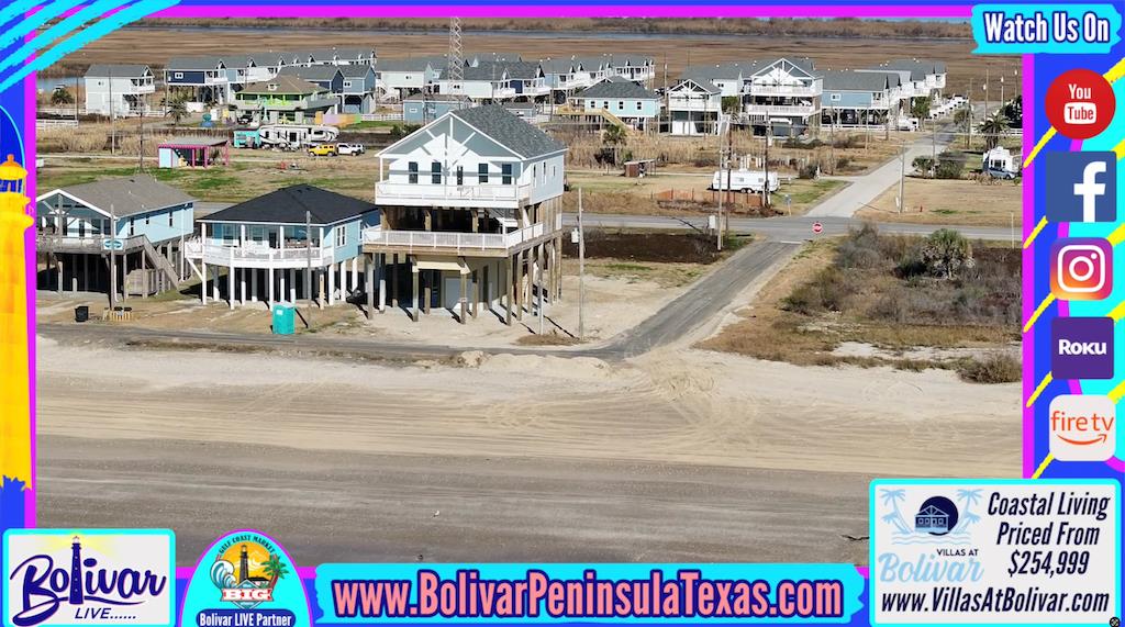 Villas At Bolivar New Home In The Market Mid-Deck Beach Front On Crystal Beach