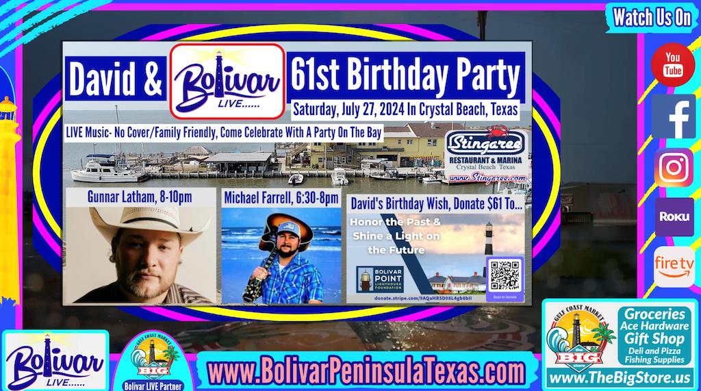 Weather Update, Hunt For Bolivar Clue, Birthday Party Saturday For Bolivar Live.