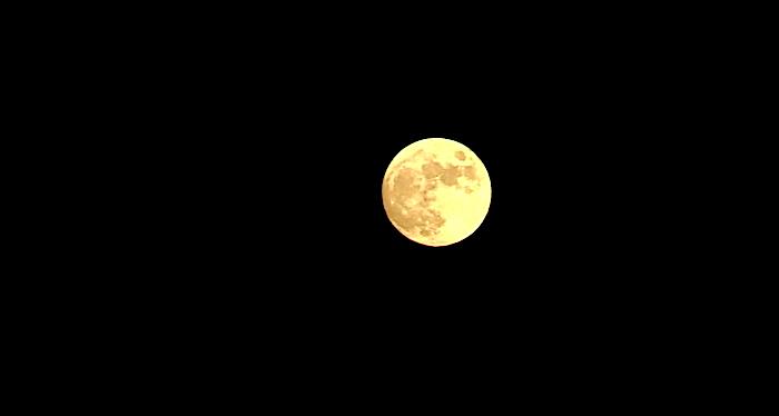Would You Look At That 99% Full Moon Over The Texas Gulf!