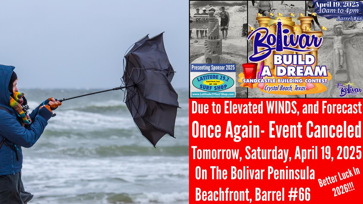 Cancelled-Bolivar Build A Dream Sandcastle Building Contest