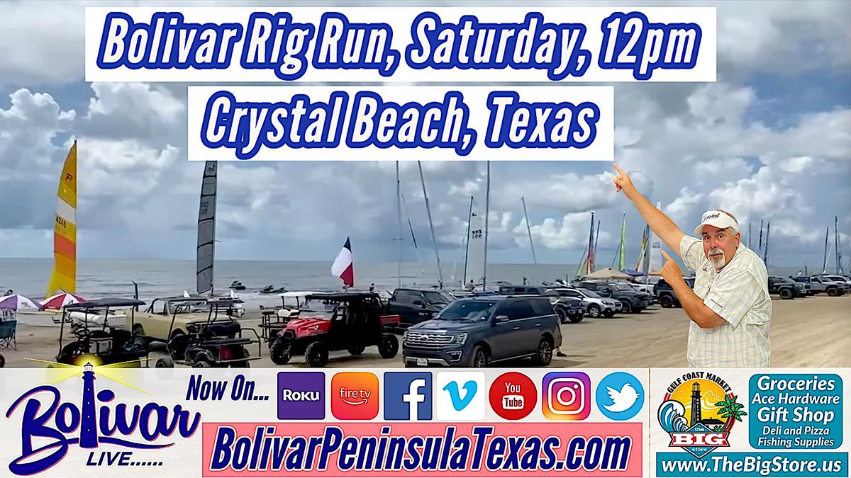 Bolivar Rig Run, Sail Boat Race Beachfront.
