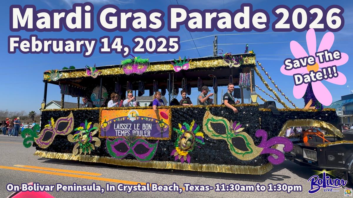 Mardi Gras Parade, In Crystal Beach, Texas 2026