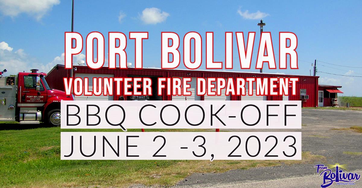 Port Bolivar Volunteer Fire Department 23rd Annual BBQ Cook-off